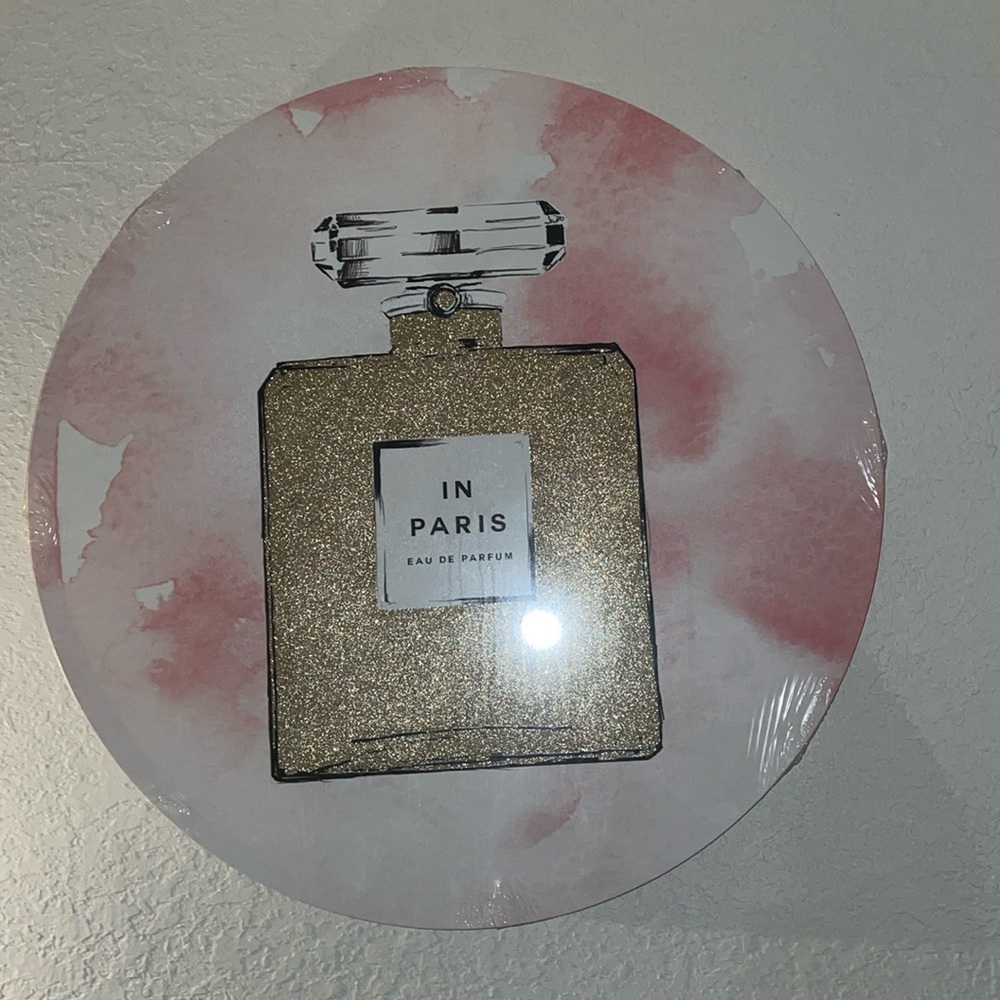 IN PARIS ( PINK , SLIVER , WHITE ) ROOM WALL FRAME FOR DECOR